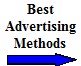 Best advertising methods in most cost-effective order (from left to right)